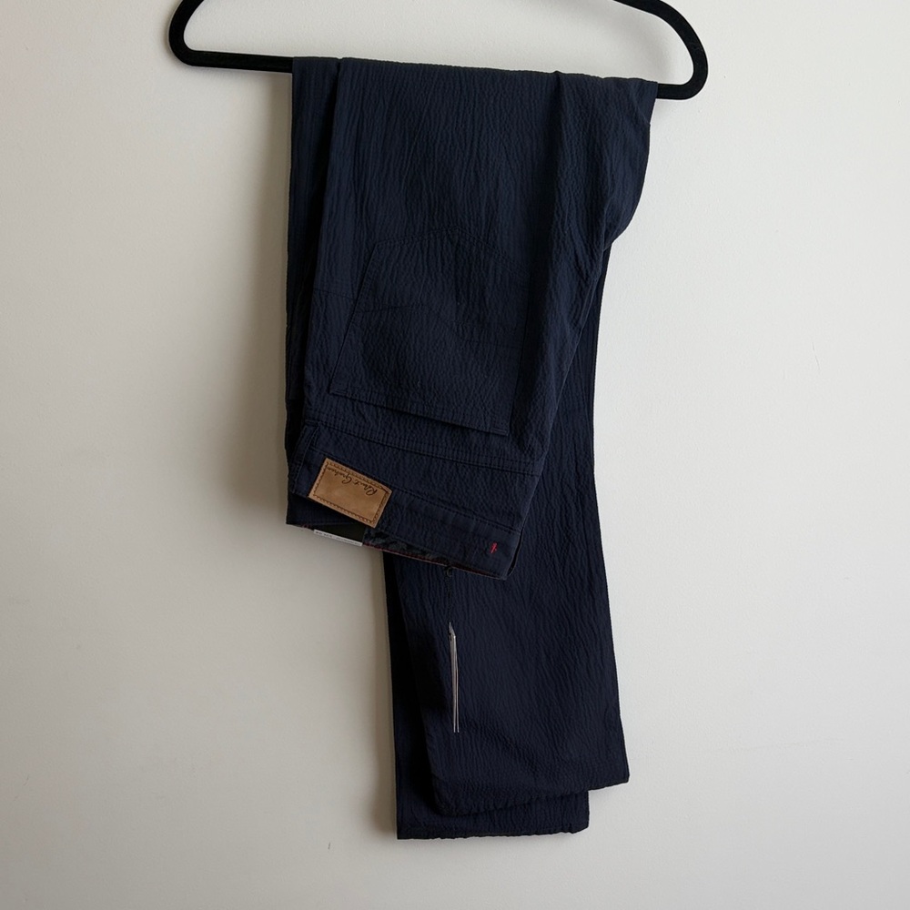 Robert Graham Navy Textured Pants